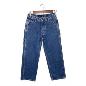 Vintage y2k kids 12 carpenter cargo denim blue jeans